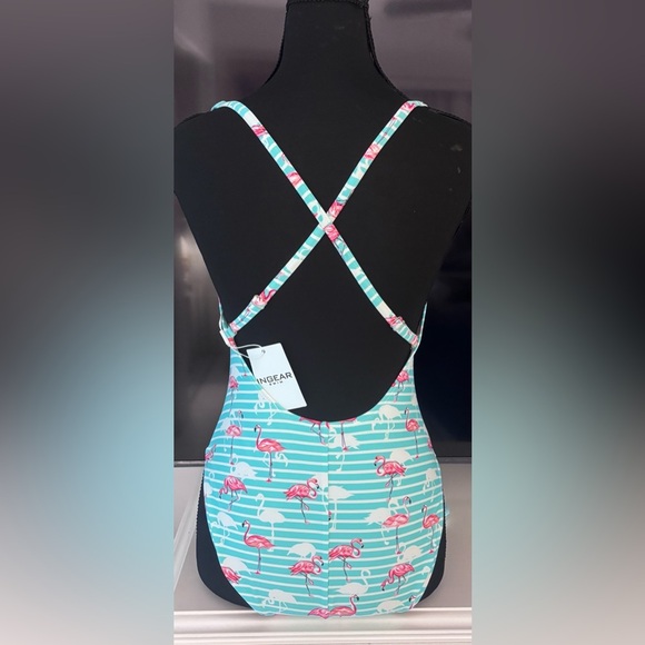 Flamingo Print Swimsuit - Picture 3 of 9
